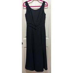 Dave & Johnny Black Formal Gown‎ Size 8 Sleeveless V Back Elegant Timeless Chic